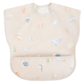 Ali+Oli Undersea smock bib with short sleeves, waterproof for mess-free meals.