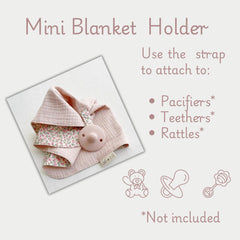Ali+Oli soft muslin cotton lovey shows ultra-soft texture ideal for soothing during naps.