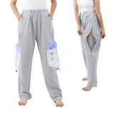 ALIALAVESTA unisex incontinence pants with hidden urine bag pocket for discreet travel.