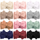 ALinmo 12-pack baby headbands set offering versatile colors for daily outfits