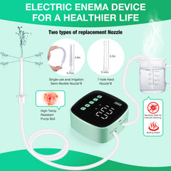 Alitake Enema Kit soft and firm nozzles for personalized fit