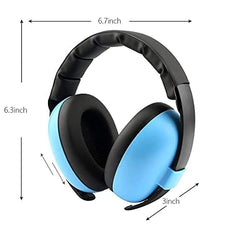 Alitamei lightweight blue earmuffs provide travel-friendly ear protection for babies.