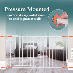 ALLAIBB durable steel baby gate offers sturdy protection for busy homes.
