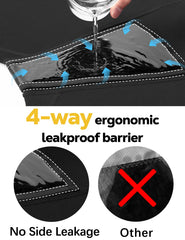 ALLBASE no-side-leaks edge barrier prevents side leakage during wear.