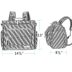 ALLCAMP diaper bag featuring stroller hooks for hands-free on-the-go use.
