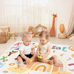 Alldomess Alphabet Rainbow pattern engages baby during play