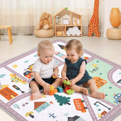 alldomess anti-slip-bottom keeps the mat secured for safe exploration.