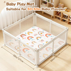 Alldomess Baby Play Mat 50x50 inch size for versatile play areas