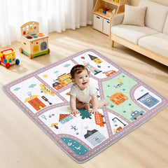alldomess baby play mat 50x50 with soft surface for comfy tummy time.