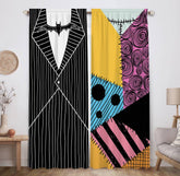 Allenjoy Halloween Nightmare curtain window view showing kid-friendly decor