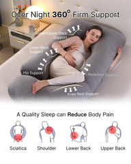 ALLOPERA pillow with C and U shapes adapts to your sleeping position.