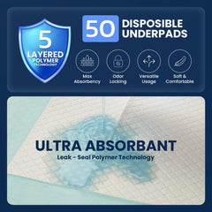 AllSett Health Chucks Pads soft top layer for gentle skin contact