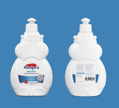 Almipro oatmeal-infused formula label suggests gentle itch relief for dry skin