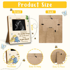 ALodr Winnie baby shower decor frame adds whimsy to celebrations.