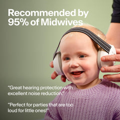 Alpine Muffy Baby adjustable anti-slip band for secure, comfy wear.
