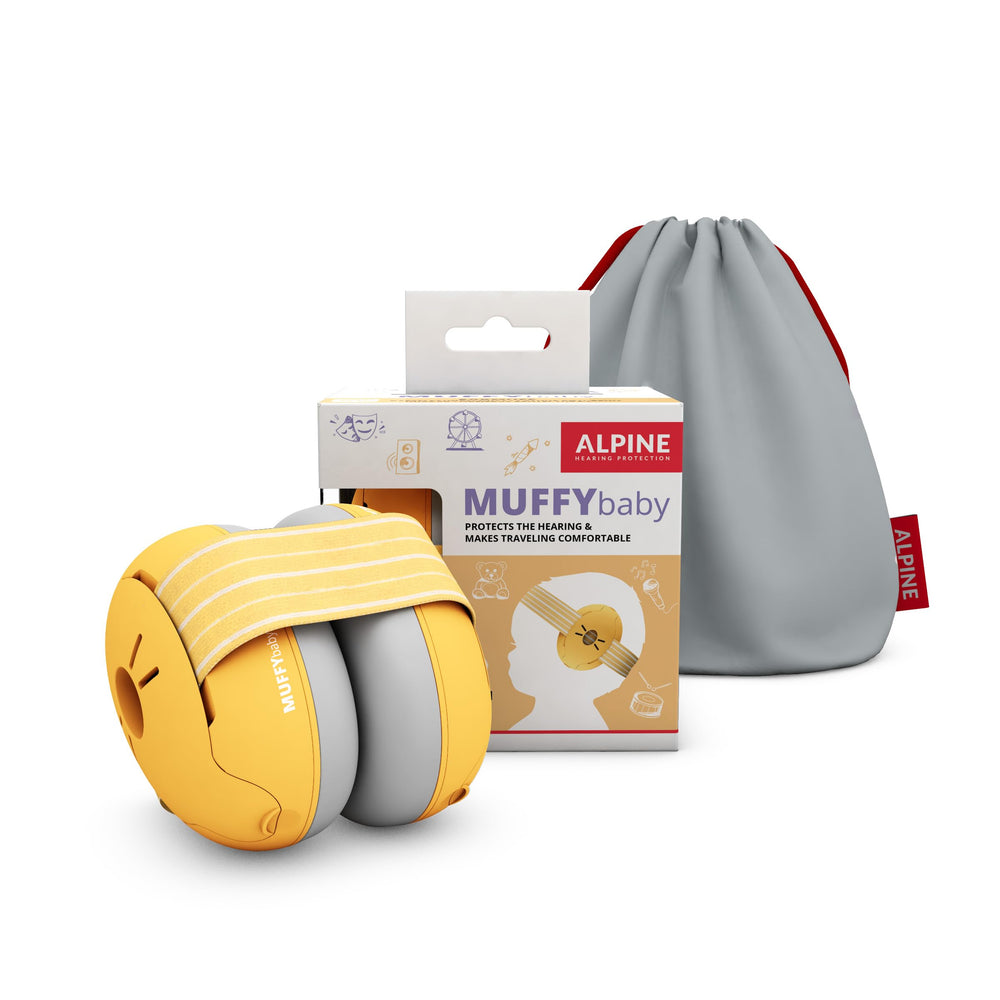 Alpine Muffy Baby headband with soft closure for infants