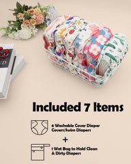 ALVA wet bag included for organized on-the-go diapering.