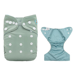 ALVABABY diaper cover hip snaps provide secure adjustable fit.