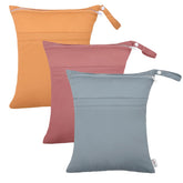 ALVABABY 3pc wet-dry bag front view keeps items organized for on-the-go use.