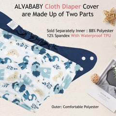 ALVABABY diaper cover hip snaps prevent wing droop