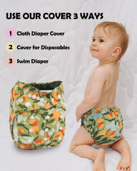 ALVABABY diaper cover works as a swim diaper for water outings