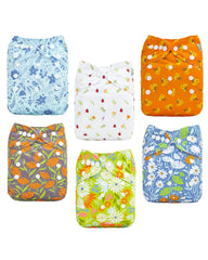 ALVABABY diapers 6-pack—reusable solution for daily diapering and savings.