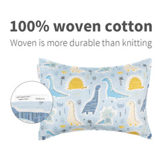 ALVABABY cotton weave texture pillowcase highlighting durable, soft fabric safe for sensitive skin.