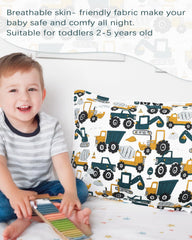 ALVABABY envelope-closure pillowcase keeps the pillow snug and easy to remove