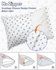 ALVABABY pillowcase fits 13x18 or 12x23 pillows for versatile use
