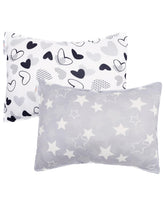 ALVABABY toddler pillow cover in soft-knit fabric for a gentle sleep surface.