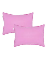 ALVABABY toddler pillowcase pink two-pack, soft stretch fabric for comfy naps.