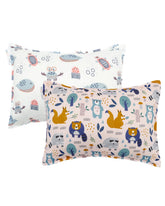ALVABABY toddler pillowcase stretchy-soft for comfortable sleep on 13x18 or 12x16 pillows.