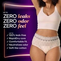Always Discreet Boutique ultra-thin design provides discreet protection