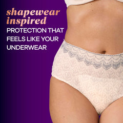 Always Discreet Boutique underwear rapiddry-core for quick liquid containment