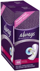 Always Driliners extra long unscented pantiliner pack offers discreet daily protection.