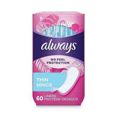 Always Thin Mince wrapped box front for discreet daily protection.