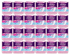 Always Thin Pantiliner scented pack front showing discreet, fresh daily protection.