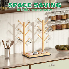 Alytree space-saving bottle organizer demonstrates tidy kitchen with vertical setup