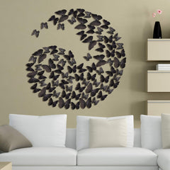 Amaonm 3D butterfly wall decals in nursery create a playful, cozy atmosphere.
