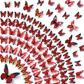 Amaonm 3D butterfly wall decals brighten nursery walls with vibrant red.