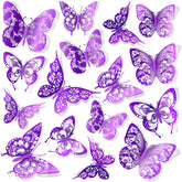 AM AMAONM 3D butterfly wall decor butterfly stickers brighten a kids' room