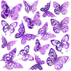 AM AMAONM 3D butterfly wall decor butterfly stickers brighten a kids' room