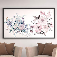 AM AMAONM 3D floral wall sticker creates depth on smooth walls.