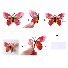 AM AMAONM butterflies with folding wings for vibrant lifelike displays