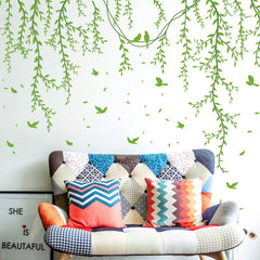 AMAONM non-toxic PVC vine decals safe for indoor spaces