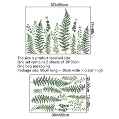 AM AMAONM vine leaf wall sticker on smooth wall for nursery decor