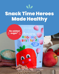 Kids enjoying Amara bites during lunch ideal for school snacks