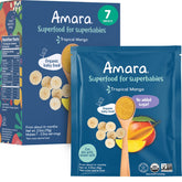 Amara Stage 2 Tropical Mango pouch packaging for quick feeding