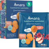 Amara Organic Baby Food Stage 2 sweet potato raspberry pouch for on-the-go meals