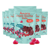 Amara Smoothie Melts Beets N Berries packaging signals convenient toddler lunchbox snack.